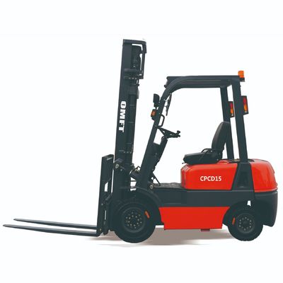 2250mm Min. Turning Radius 1.5ton Diesel Forklift Truck with Mitsubishi S4s Isuzu Engine