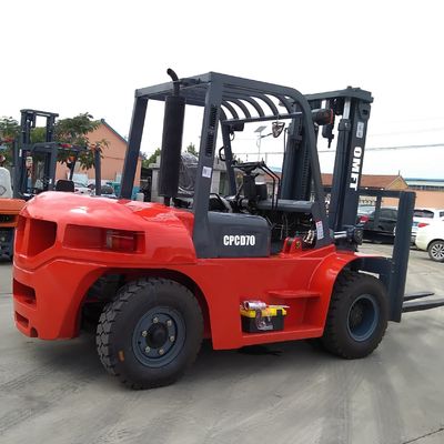 7 Ton Diesel Forklift Truck with Duplex Triplex Mast and Clamp Engine Japanese Isuzu