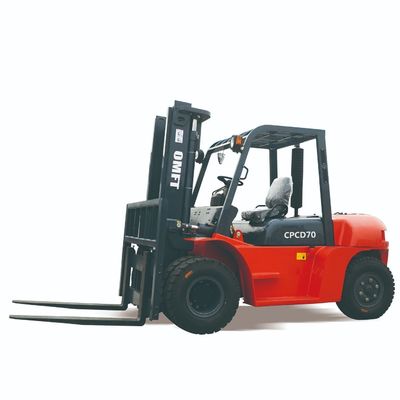 1220mm Fork 7ton Diesel Forklift with Solid Tires from Japanese Isuzu/Mitsubishi/Chinese Engine