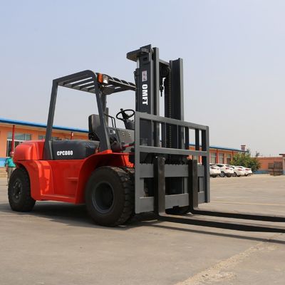 8 Ton Diesel Forklift with Automatic Transmission Solid Tyre and Ce ISO SGS Standard
