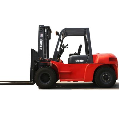 Fuel 8ton Diesel Forklift with 3m 3.5m 4m 4.5m 5m 5.5m 6m Mast and Mitsubishi Engine