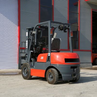 2.5 Ton 2500kg Cpcd25 Diesel Forklift Truck with 3m Two Stage Full Free Mast Lift height 3000-7000mm