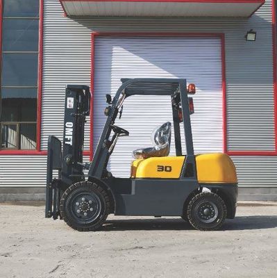 3000kg Diesel Forklift with Mitsubishi S4s Engine Lift Height 3000-7000mm Steel Rubber