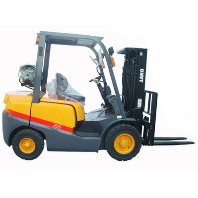 4ton Dual Fuel Forklift with Solid Tires and Side Shift Tcm Technical Petrol LPG Forklift