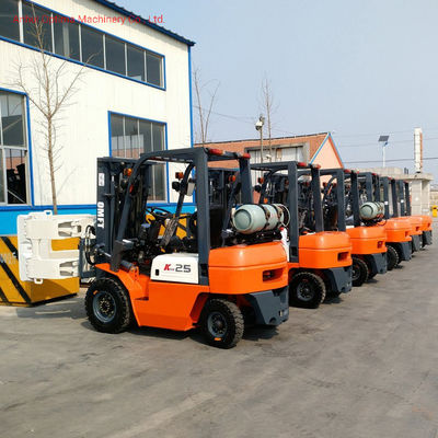 4wheels LPG Gasoline Petrol Forklift at 2t/2.5t/3t/3.5t with Tyre Pneumatic or Solid