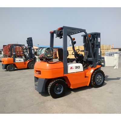 Ce SGS ISO Certified Gas Gasoline LPG Forklift with 2stage Duplex 3stages Triple Container Mast