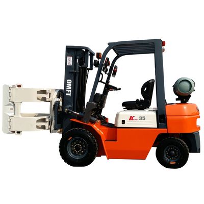 Ce SGS ISO Certified Gas Gasoline LPG Forklift with 2stage Duplex 3stages Triple Container Mast