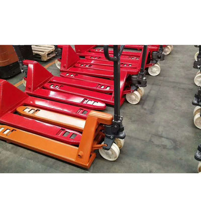 1 Ton CBY Steel and PU AC Pump Hydraulic Manual Hand Pallet Truck Pallet Jack with Ce ISO
