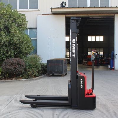 2150mm Min Intersecting Aisle Width CDD12 Electric Powered Pallet Stacker Walkie Type