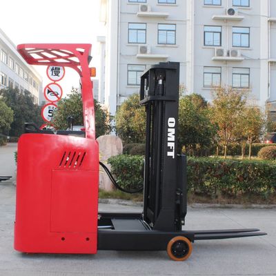 Fork 100/30/1070mm 1.5 Ton Battery Operated Electric Reach Stacker Lifting Height 5000mm