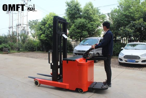 24V/240ah Battery CE ISO SGS Standard 1.5ton Mini Electric Reach Stacker for Renting