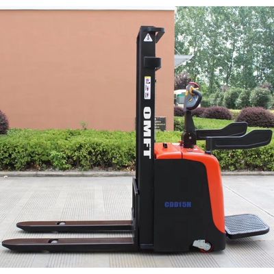 Electric Powered Pallet Stacker with 1.5t Capacity Steel and PU Full Electric Operation