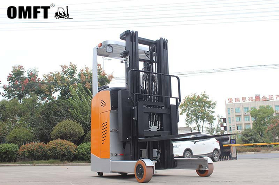 2.0 Ton Electric Reach Stack Forklift with Min. Turning Radius of 1597mm and Steel PU