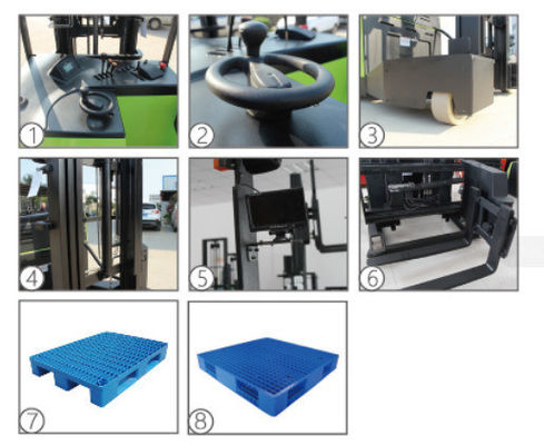 Standard Ce ISO SGS Narrow Aisle Forklift 1.5ton 1ton Electric Reach Forklift Vna Truck