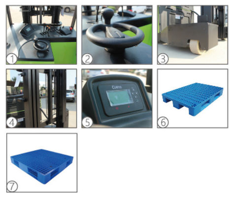 3t Electric Reach Truck Forklift Forklift Truck Loading Lift with 48V/300ah-400ah Battery