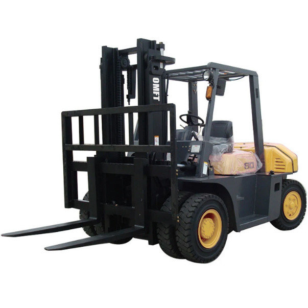 Ce Diesel Power Engine 6ton Diesel Forklift Truck with Duplex Triplex Mast and Clamp