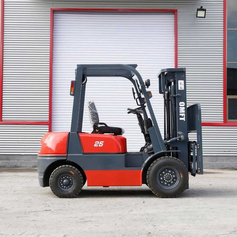 4m 4000mm Two Stage Full Free Mast Duplex Full Free Mast 2.5 T Diesel Forklift Truck