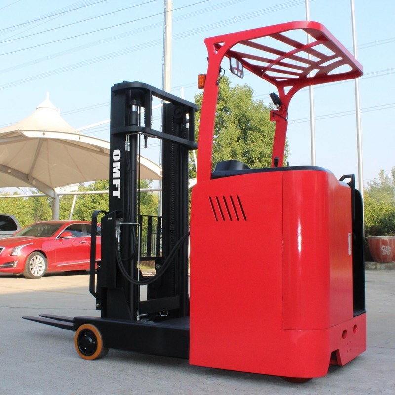 1.5 Ton 1500kg CQD15 48V EPS Stand-on Seated Full Electric Reach Stacker Truck with 1